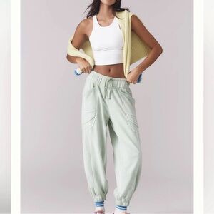 Anthropologie daily practice slouch mint joggers sweatpants